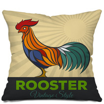 Rooster Logo Pillows 88809157