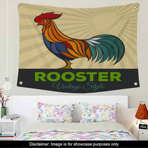 Rooster Logo Wall Art 88809157