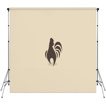 Rooster Symbol  Backdrops 98974907