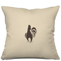 Rooster Symbol  Pillows 98974907