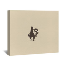 Rooster Symbol  Wall Art 98974907