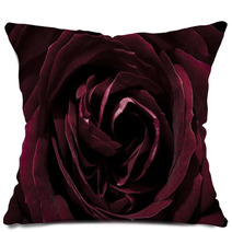 Rose, Dark Red, Macro Pillows 65306318