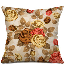 Rose Seamless Background Pillows 60315765