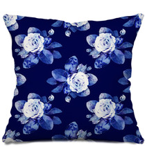 Roses Seamless Pattern Pillows 63050874