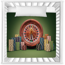 Roulette Wheel Chips. Clipping Path Included. Nursery Decor 70312237