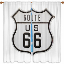 Route 66 Window Curtains 60668063