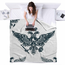 Royal Eagle Seamless Pattern Blankets 50881385