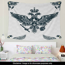 Royal Eagle Seamless Pattern Wall Art 50881385