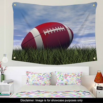 Rugby Ball - 3D Render Wall Art 60254011