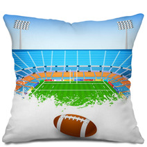 Rugby Ball On Stadium Pillows 64224008