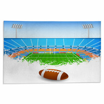 Rugby Ball On Stadium Rugs 64224008