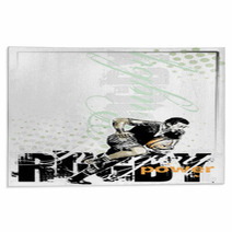 Rugby Player Football Poster Rugs 20658039
