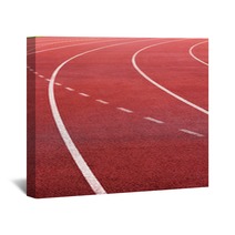 Running Track For In The Stadium. Wall Art 56779835