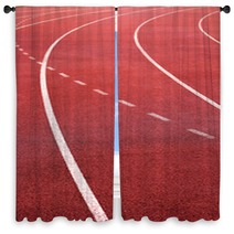Running Track For In The Stadium. Window Curtains 56779835