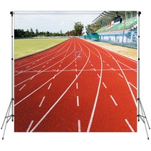 Running Track  In The Morning. Backdrops 64992631