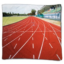 Running Track  In The Morning. Blankets 64992631