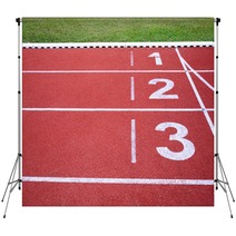 Running Track Numbers One Two Three In Stadium Backdrops 48925630