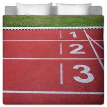 Running Track Numbers One Two Three In Stadium Bedding 48925630