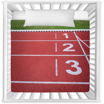 Running Track Numbers One Two Three In Stadium Nursery Decor 48925630