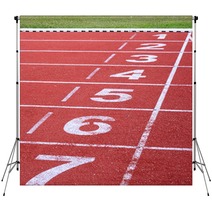 Running Track, Start And Finish Line Backdrops 64276701