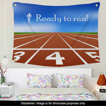 Running Track Wall Art 54992684