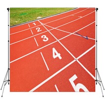 Running Way In Red Backdrops 60937480