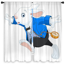 Running White Rabbit Window Curtains 62951845