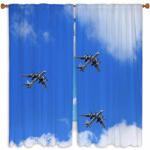 Russian Bombers Window Curtains 122314192