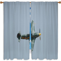 Russian Fighter Yak-9 Window Curtains 4017481