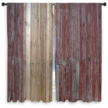Rustic Barn Background Window Curtains 58832183