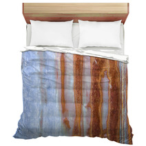 Rusty Metal Plate Background Bedding 71406719