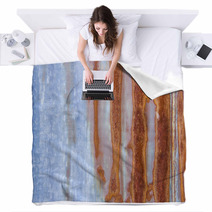 Rusty Metal Plate Background Blankets 71406719