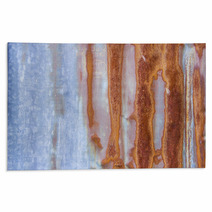 Rusty Metal Plate Background Rugs 71406719