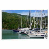 Sailboats In The Caribbean Rugs 31985403