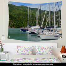 Sailboats In The Caribbean Wall Art 31985403