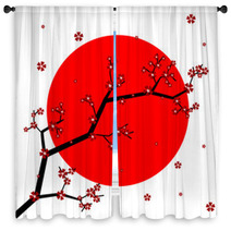 Sakura Window Curtains 56959111