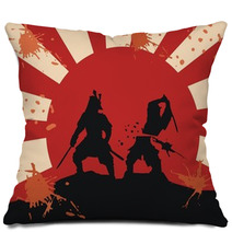 Samurai - Blood - Fight (epic Martial Art) Pillows 50701047
