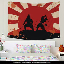 Samurai - Blood - Fight (epic Martial Art) Wall Art 50701047