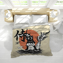 Samurai - Drawing Art (martial Art) Bedding 52085568
