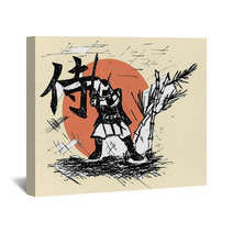 Samurai - Drawing Art (martial Art) Wall Art 52085568