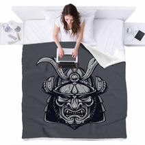 Samurai Mask Blankets 59194920