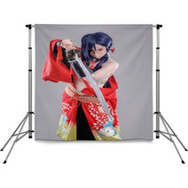 Samurai / Models Dressed In Their Favorite Heroes Backdrops 92241764