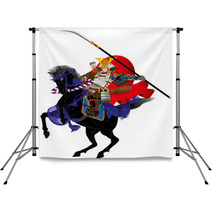 Samurai-style image illustration Backdrops 63445663