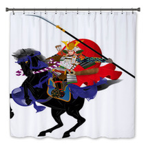 Samurai-style image illustration Bath Decor 63445663