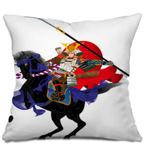 Samurai-style image illustration Pillows 63445663