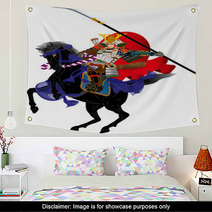 Samurai-style image illustration Wall Art 63445663