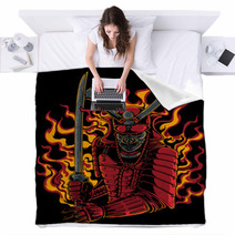 Samurai Warrior Blankets 57506116
