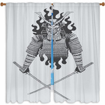 Samurai Window Curtains 57506118
