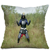 Samurai With Two Swords Pillows 44465588