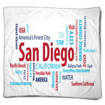 San Diego California Usa Blankets 86297740